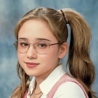 Tissa Biani jadi anak nerd di buku tahunan sekolah SMA buatan AI. Nerdy tapi tetap cantik. Foto: Instagram/@tissabiani