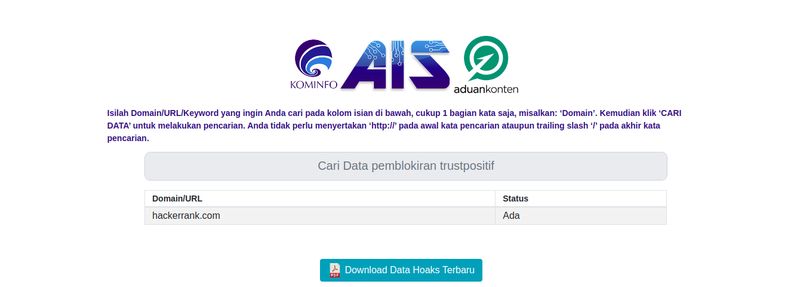 Viral situs HackerRank diblokir Kominfo. Netizen pun teriak di media sosial soal kabar tersebut.