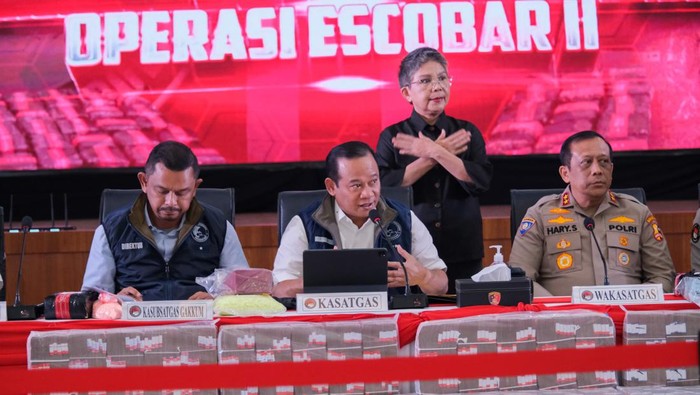 Konferensi pers di Mabes Polri (dok. Polri)
