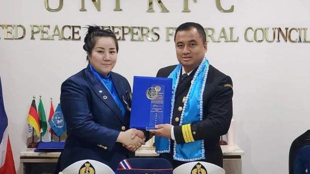 Letkol Laut (P) Ario Sasongko, peraih penghargaan kemanusian dari PBB