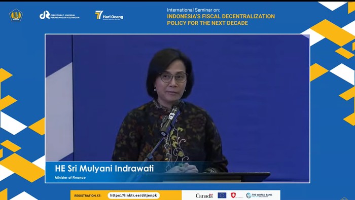 Menteri Keuangan Sri Mulyani Indrawati