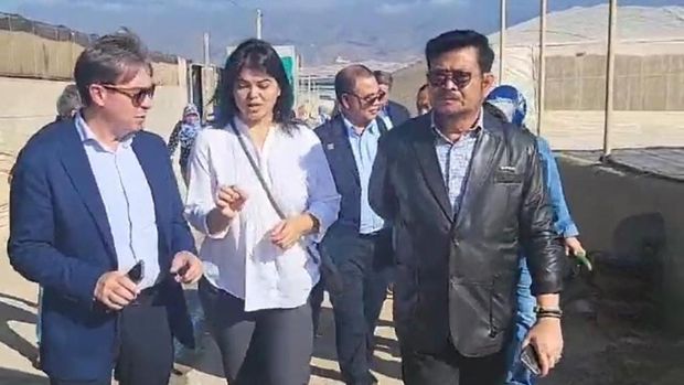 Menteri Pertanian, Syahrul Yasin Limpo saat melakukan kunjungan kerja di Almeria, Spanyol. (Dok Kementerian Pertanian)