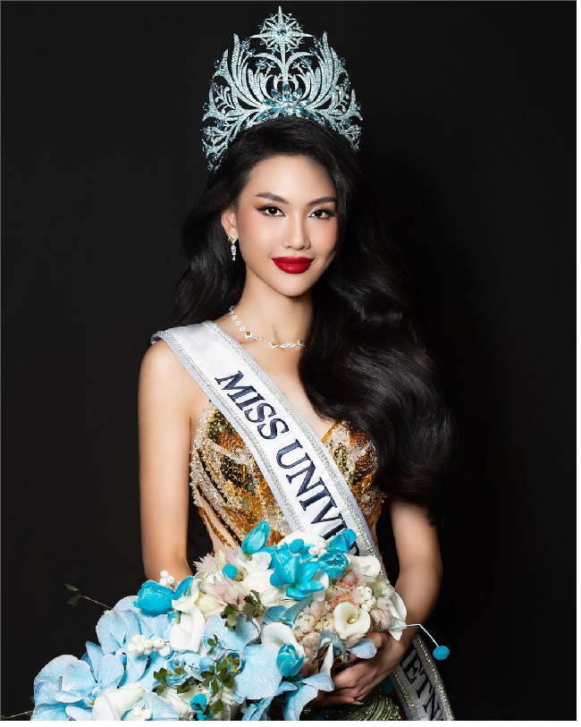 Bui Quynh Hoa terpilih sebagai Miss Universe Vietnam 2023 dalam malam final yang digelar di Ho Chi Minh City, Vietnam, 29 September 2023. Dia mengalahkan 17 finalis Miss Universe Vietnam 2023. Foto: Dok. Instagram quynhoabuii