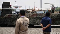 Ada juga drone di parade alutsista tersebut.  
