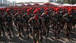 Potret Parade Alutsista dan Defile Pasukan di Gladi Bersih HUT TNI