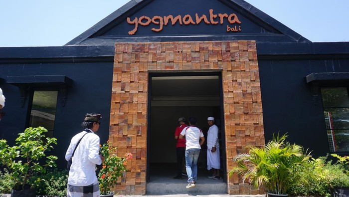 Penginapan dan tempat Yoga Yogmantra, Senin (2/10/2023). Penginapan itu ditutup Bupati Klungkung karena berada di area suci Pura Goa Lawah.