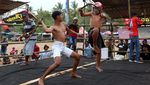Petarung di Banyuwangi Saling Cambuk saat Tradisi Meminta Hujan