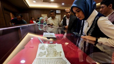 Potret Al-Quran Langka yang Diyakini Berasal dari Awal Tahun Hijriah