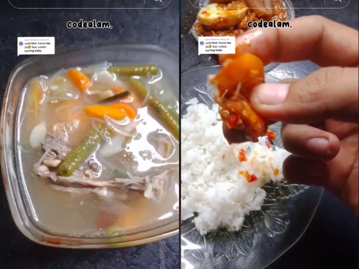 Pria review masakan tetangga dengan gaya Codeblu