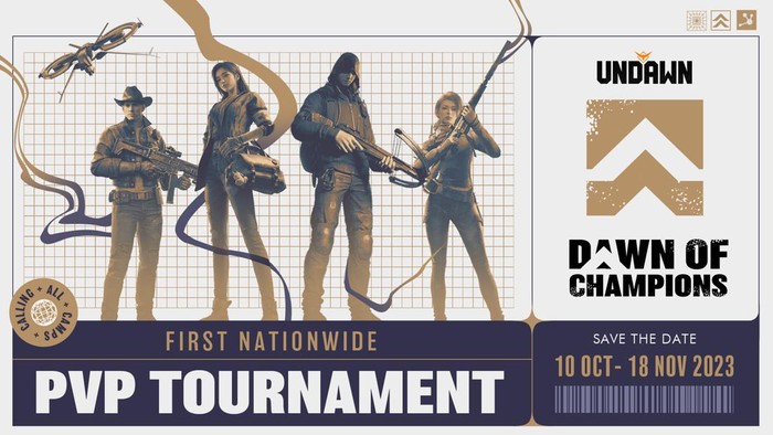 Garena resmi menghadirkan turnamen pertama game zombie Undawn bertajuk Dawn of Champions. Acaranya mulai digelar pada tanggal 10 Oktober mendatang.