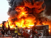 Terkini! Foto-foto Kebakaran di Gandaria