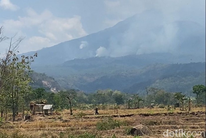 Kondisi terkini Gunung Lawu yang terbakar