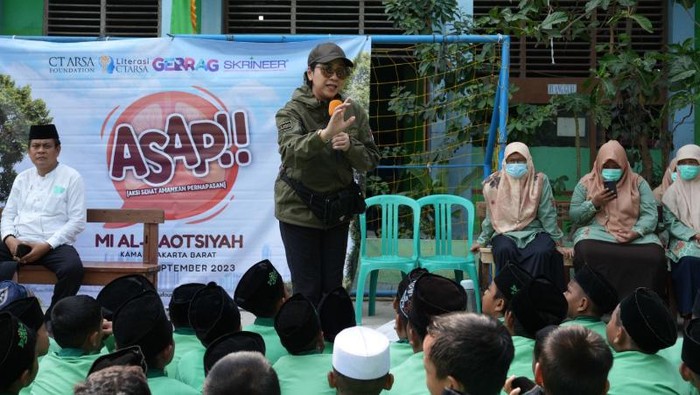Kualitas udara Jakarta menurun dampak polusi. CTARSA Foundation melakukan penyuluhan kesehatan bertema ASAP, yaitu Aksi Sehat Amankan Pernapasan. (dok CTARSA Foundation)