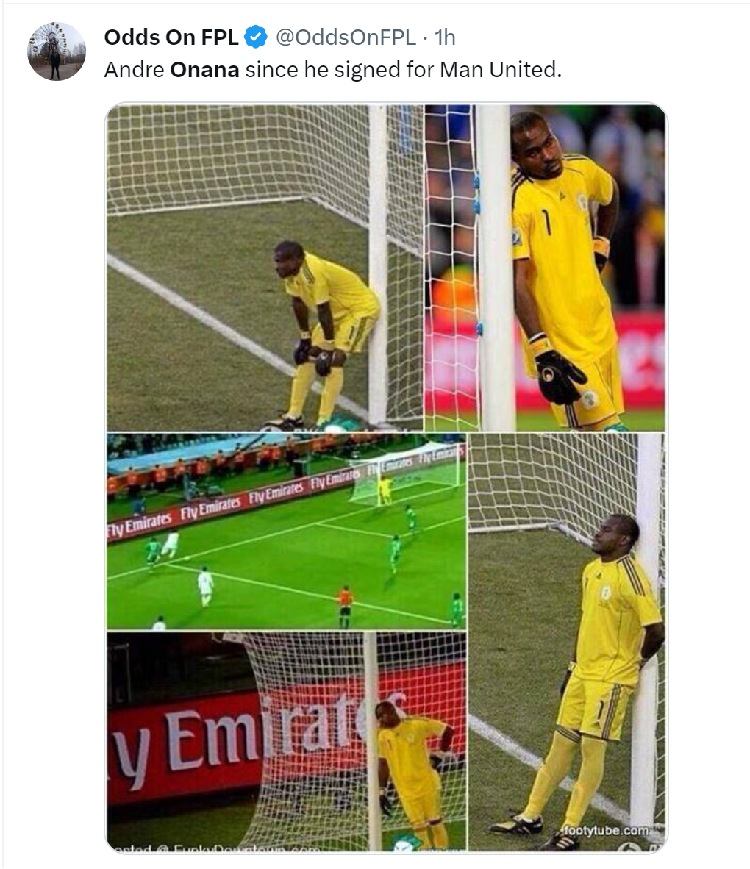 Meme Onana Makin Oh No No, Blunder Berkali-kali