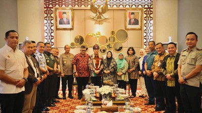 Momen Pj Gubernur Sumsel Bahas Penanganan Karhutla Usai Tiba di Palembang
