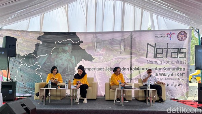 Netas Kemenparekraf di Titik Nol IKN, Selasa (3/10/2023)