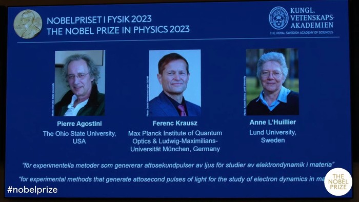 pemenang nobel fisika 2023