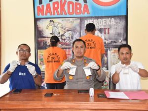 Sejoli di Sulteng Jadi Pengedar Narkoba Ditangkap, 121 Gram Sabu Disita