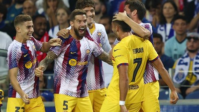 Gol Ferran Torres Menangkan Barcelona di Markas Porto