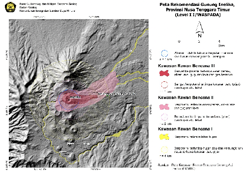 Gunung Inelika di Ngada status waspada (level II).