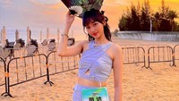 Indah Kusuma kebetulan baru tahu bahwa dirinya satu-satunya dan yang pertama berhasil tembus ke ajang pencarian bakat di China tersebut. (Foto: dok Instagram)