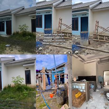 Inspirasi renovasi rumah subsidi tipe 36 viral di TikTok, hasilnya jadi aesthetic dan bikin kagum.