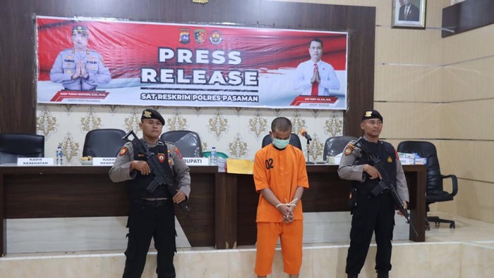 Keterangan pers kasus pencabulan-sodomi anak di Sumbar. (Istimewa)
