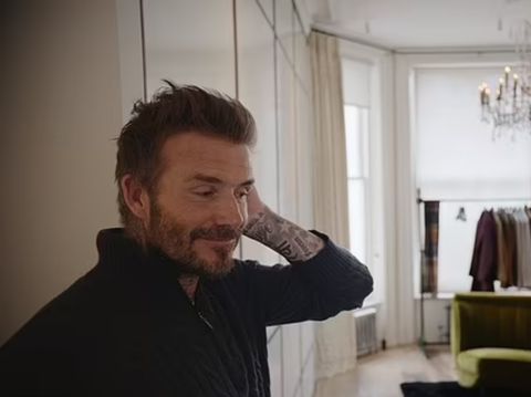 Penampakan lemari David Beckham di serial dokumenter 'BECKHAM'.