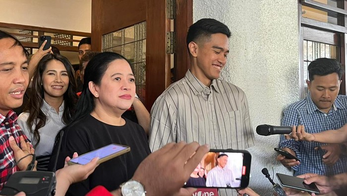 Puan Maharani bertemu dengan Kaesang Pangarep di Menteng, Jakpus, Kamis (5/10/2023).