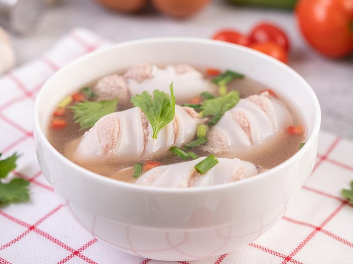 Resep Cumi Isi Udang Kuah Kaldu