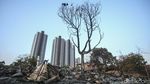 Sisa-sisa Kebakaran Permukiman Semipermanen di Gandaria