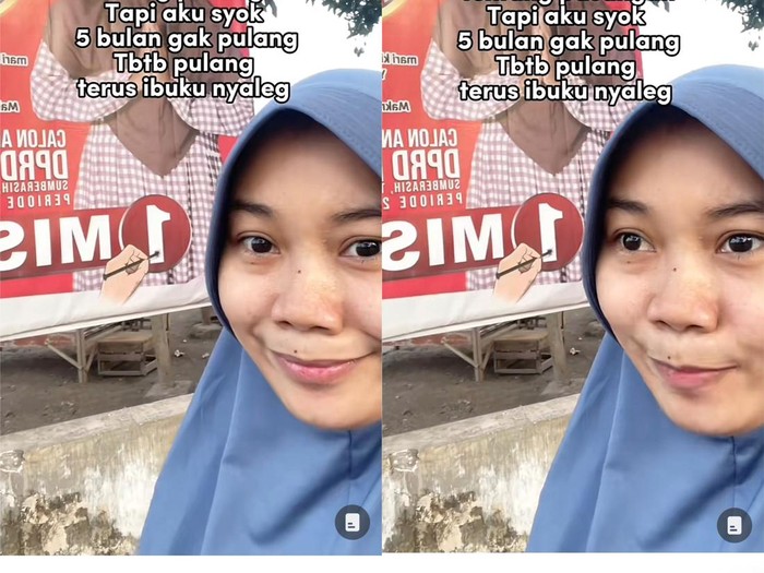 Wanita ini terkejut mengetahui ibunya nyaleg, viral di TikTok.