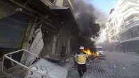 Damaskus menyalahkan organisasi teroris sebagai dalang di balik serangan drone mematikan itu dan bersumpah akan membalas dengan kekuatan penuh.  