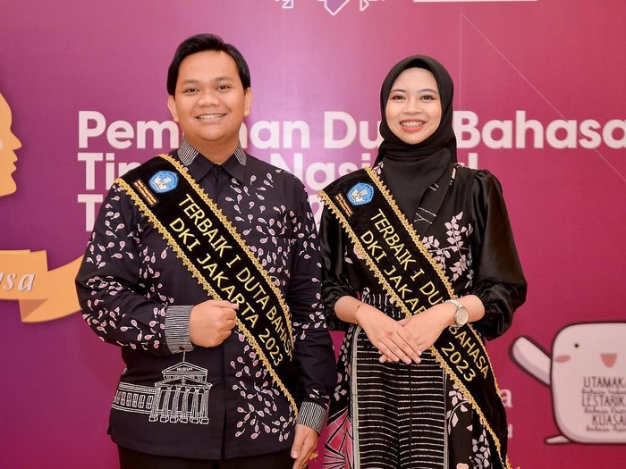 Aqila dan Rifai pemenang Duta Bahasa Nasional 2023 yang ciptakan inovasi UKBI bagi difabel