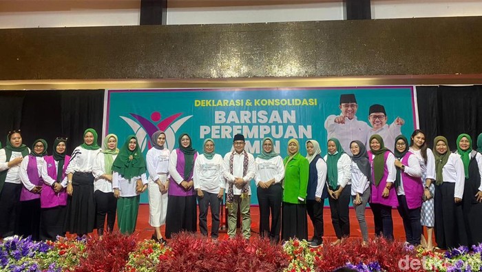Cak Imin hadiri deklarasi Barisan Perempuan AMIN Sumsel.
