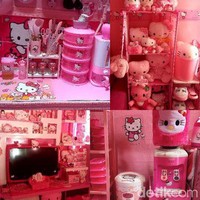 Di akhir perbincangan, Tika mengaku sering mendapatkan cibiran karena rumahnya serba Hello Kitty. Kalo reaksi keluarga saya sih sangat mendukung sekali ya, apalagi suami saya sangat mendukung, kalo ga mendukung ga mungkin koleksi Hello Kitty sampai seluruh rumah. Sebenernya banyak yang gak suka sama warna pink apalagi Hello Kitty, suka sedih juga kalau ada yang bilang katanya lebay lah udah gede masi suka karakter anak-anak. Kalau saya posting rumah juga banyak yang julid Hello Kitty itu iblis apa lah, rumahnya bikin pusing, tapi ya gimana lagi saya udah cinta sama warna pink Hello Kitty mau gimana lagi, sekarang mah kunci nya sabar omongan orang jangan di dengerin karena ya selera orang kan beda-beda, pungkasnya yang tak mau ambil pusing. Foto: Dok. pribadi Tika Septiani.
