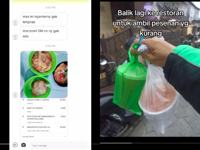 Driver ojol dikomplain kustomer.