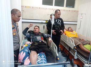Bentrokan di Mataram-3 Polisi Kena Panah, 9 Orang Diamankan