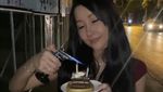 Gaya Makan Lucinta Luna yang Nyeleneh Sampai Makan Cantik