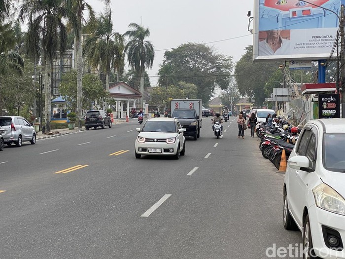 Kawasan Lapangan Meredeka Pangkalpinang atau Pusat Kota, Jumat (6/10/2023) sore.