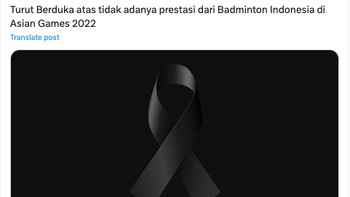 Meme pita hitam dipajang badminton lover di Tanah Air. Foto: Twitter