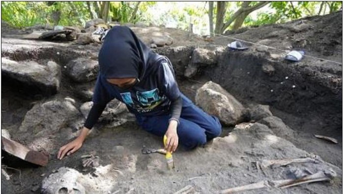 Penemuan salah satu 7 kerangka manusia di Bakara, Humbang Hasundutan, Sumut