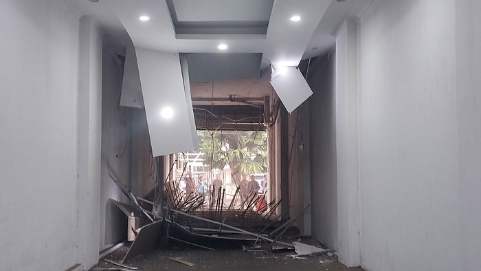 Plafon di Balai Kota Bogor Ambruk (Sholihin/detikcom)