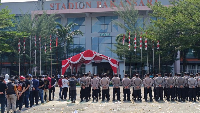 Polres dan Kodim Bogor gelar simulasi pengamanan Pemilu 2024 (Rizky-detikcom)