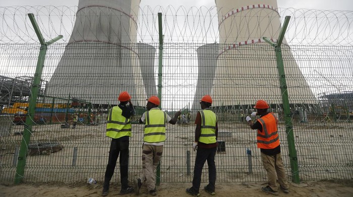 A view of the Rooppur Nuclear Power Plant at Ishwardi in Pabna, Bangladesh, Wednesday, Oct.4, 2023. (AP Photo/Mahmud Hossain Opu)