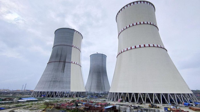 A view of the Rooppur Nuclear Power Plant at Ishwardi in Pabna, Bangladesh, Wednesday, Oct.4, 2023. (AP Photo/Mahmud Hossain Opu)