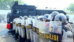 Simulasi Polisi Karawang Cegah Kerusuhan di Pemilu 2024