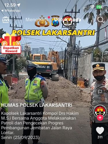 Tiktok polsek Lakarsantri