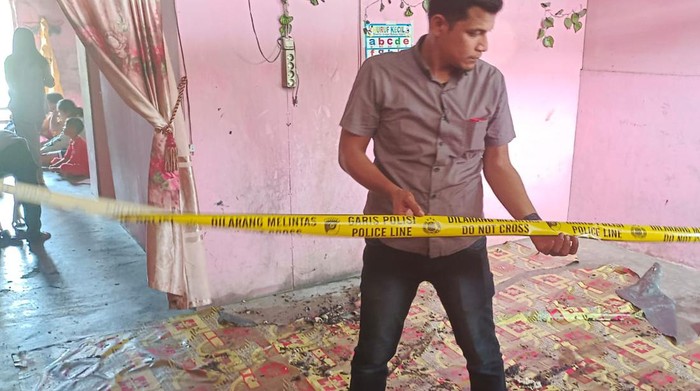 TKP suami remaja bakar istri di Langkat. (Istimewa)