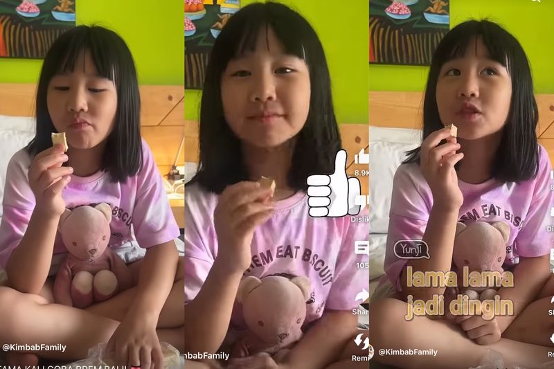 Bocah Korea cicip brem pertama kali
